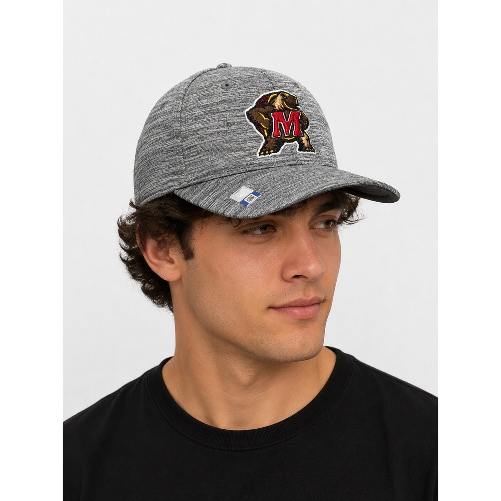 Captivating Headwear Maryland Terrapins NCAA Gray Heathered Adjustable Hat